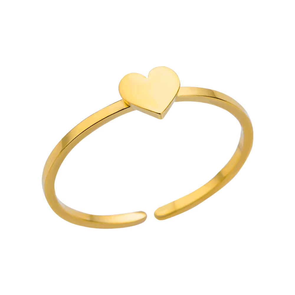 316L Stainless Steel Rings for Women Gold Color Never Fade Luxury Classic Rings Wedding Couple Rings Jewelry Free Shipping