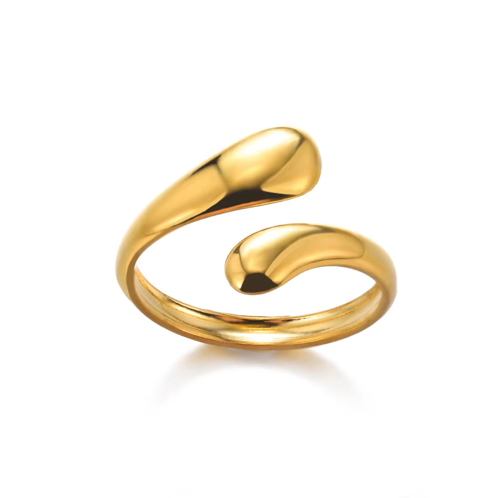 316L Stainless Steel Rings for Women Gold Color Never Fade Luxury Classic Rings Wedding Couple Rings Jewelry Free Shipping