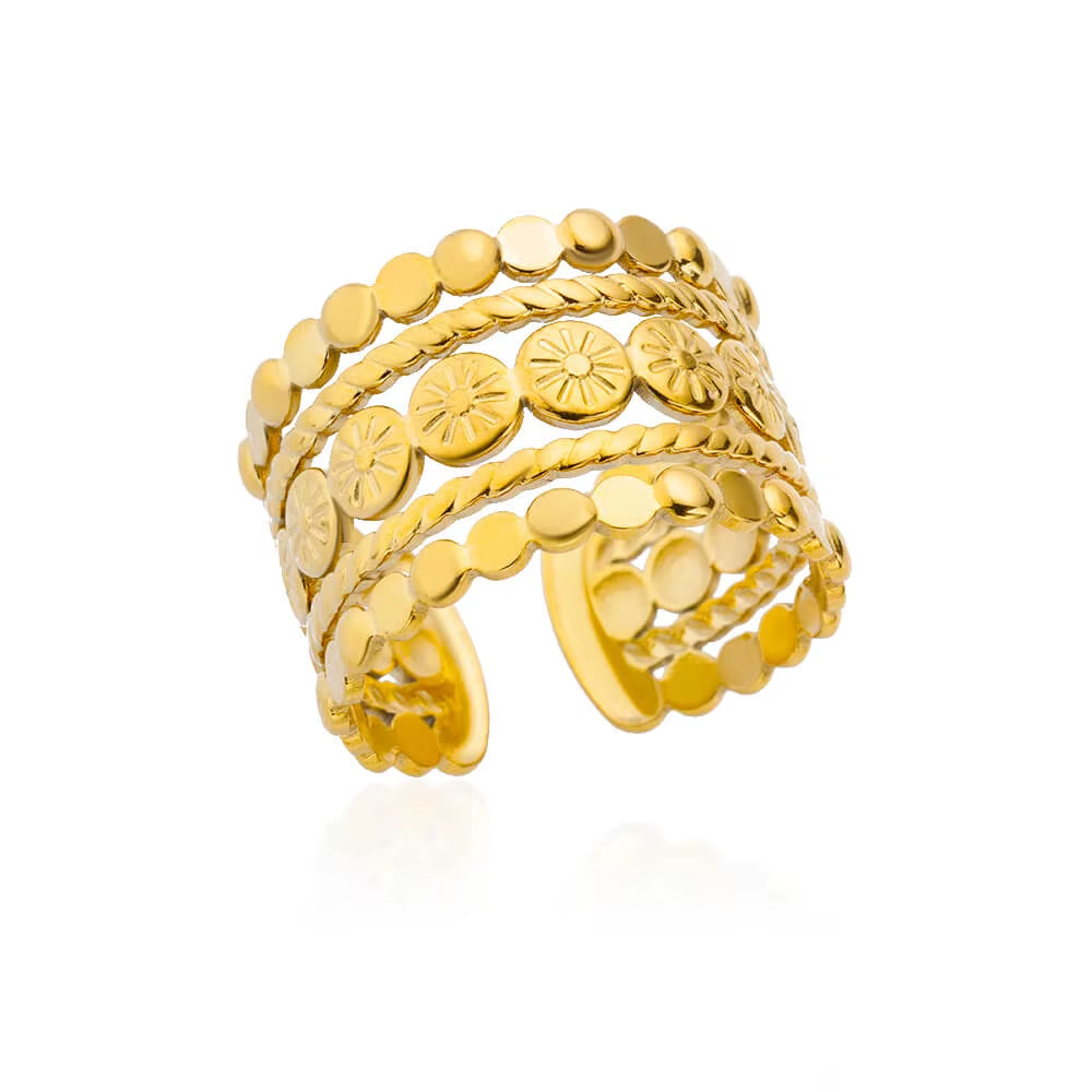 316L Stainless Steel Rings for Women Gold Color Never Fade Luxury Classic Rings Wedding Couple Rings Jewelry Free Shipping